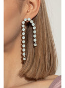 Strong Drop Earrings With Crystals