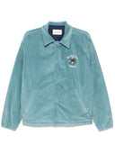 Drole de Monsieur La Veste Slogan Fleurs Corduroy