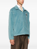 Drole de Monsieur La Veste Slogan Fleurs Corduroy