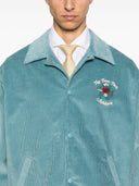 Drole de Monsieur La Veste Slogan Fleurs Corduroy