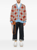 Drole De Monsieur Le Cardigan Mohair Géométrique