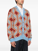 Drole De Monsieur Le Cardigan Mohair Géométrique