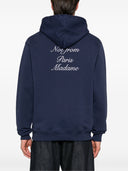 Drole De Monsieur Le Hoodie Slogan Calligraphy
