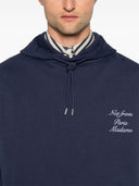 Drole De Monsieur Le Hoodie Slogan Calligraphy