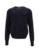 Ami Pull Col Rond Avec Ami De Coeur Contraste