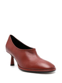 Aeyde Izzy nappa lederen roest