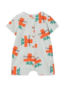 Bobo Choses I'm A Poet All Over Woven Playsuit