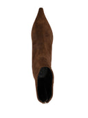 Aeyde zoe vache suède en cuir marron