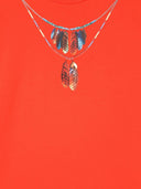 Marcelo Burlon County Of Milan Feathers Necklace Fringe Dres
