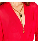 Elisabetta Franchi Body croisé rouge