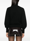 Top à col roulé drapé fermé