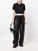 Alexander Wang Debossed Stacked Logo Ss Tee