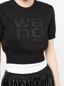 Alexander Wang Debossed Stacked Logo Ss Tee