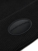 Alexander Wang Ribbed Beanie With Domed Logo Patch