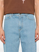 rassvet 남자 클래식 데님 바지 직조