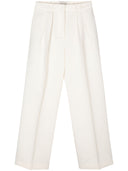 Róhe szeroko zakrojone podwójnie plisowane spodnie