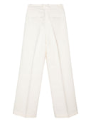 Róhe szeroko zakrojone podwójnie plisowane spodnie