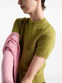 Prada Short Sleeve Cashmere Sweater