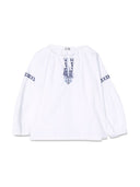 Il Gufo White/Blue M/Long Shirt
