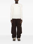 Comme Des Garçons Play Sweater White Emblem Knit