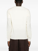 Comme Des Garçons Play Sweater White Emblem Knit