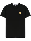 Koszulka Comme Des Garçons Play U T Shirt ze złotym emblematem