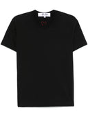 Comme Des Garçons Play Unisex T Shirt Red Emblem Knit