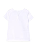 Il Gufo T-shirt M/ Blanc court / lilas