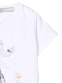 Il Gufo T-shirt M/ Blanc court / lilas