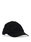 Palm Angels Curved Logo Tonal Cap Schwarz Schwarz