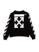 Sweat-shirt blanc avec logo