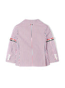 Thom Browne Patch Pocket Sport Coat W/ Rwb Armbands In Seersucker Stripe