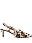 Parosh 70 mm Slingback-Pumps mit Leopardenmuster