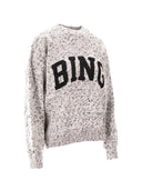 Anine Bing Sydney Crew Sweater Bing Marled White