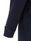 Stella Mccartney Double Breasted Wool Trench Coat