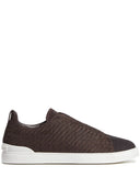 Zegna Triple Stitch Low Top Sneaker