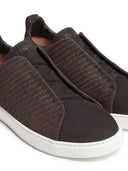 Zegna Triple Stitch Low Top Sneaker