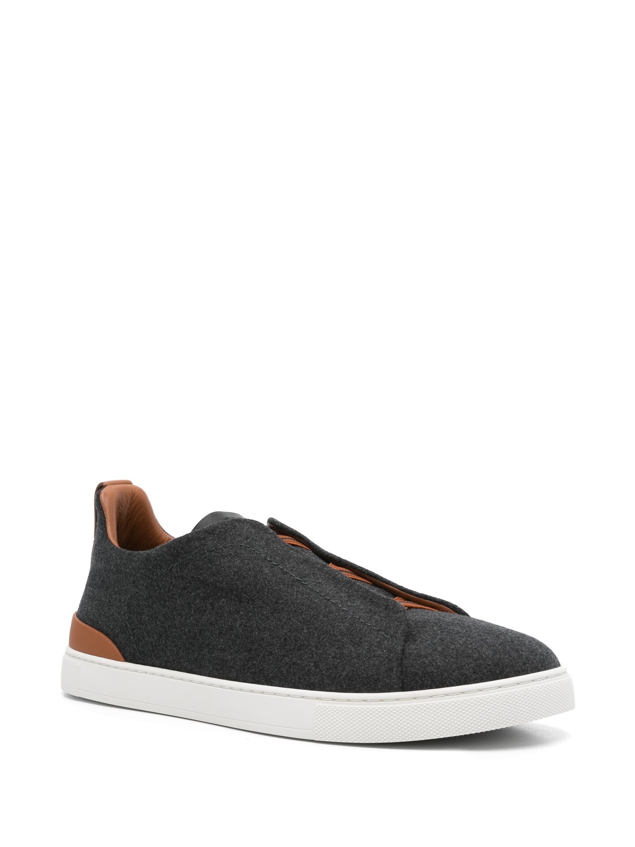 Zegna Triple Stitch Low Top Sneaker