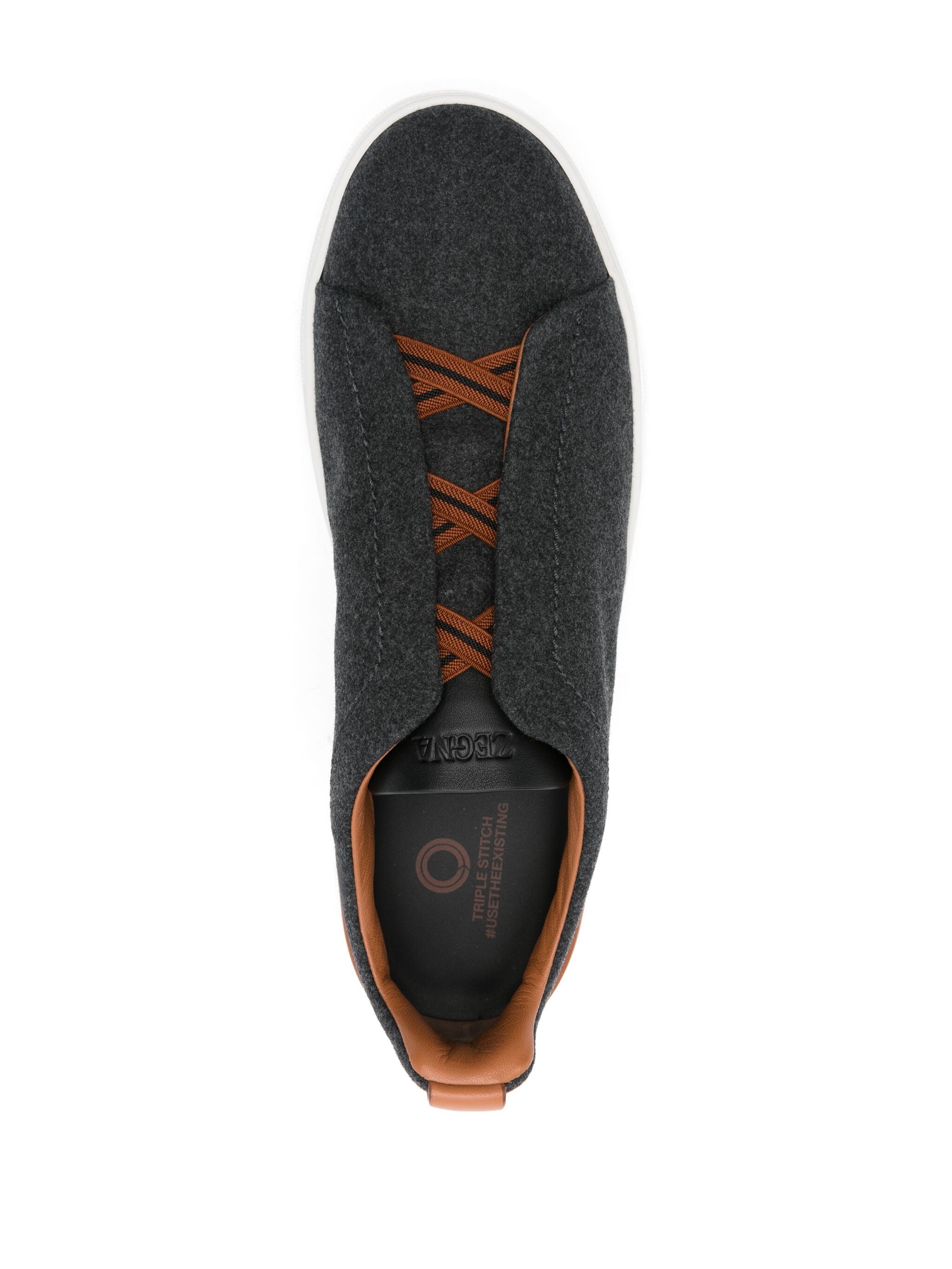 Zegna Triple Stitch Low Top Sneaker