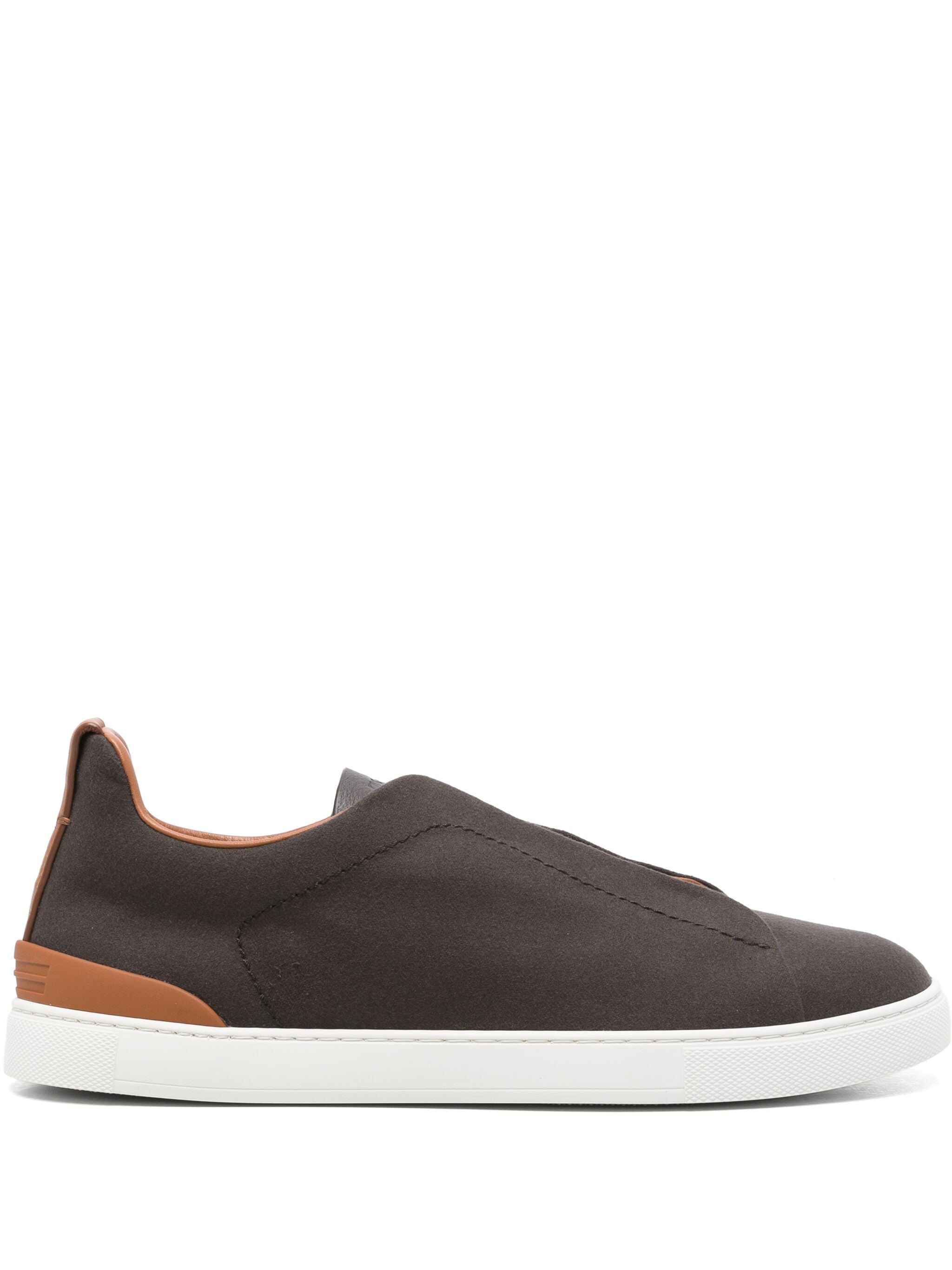Zegna Triple Stitch Low Top Sneaker