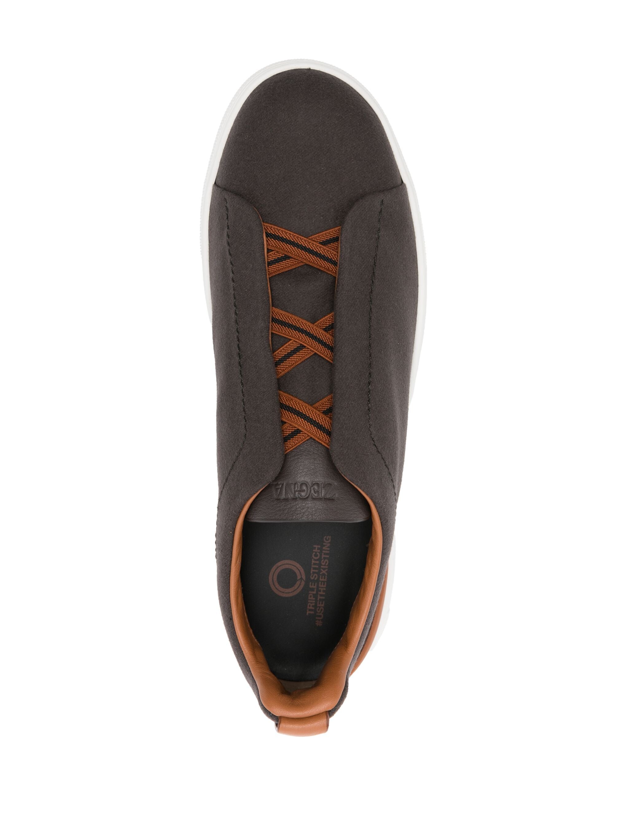 Zegna Triple Stitch Low Top Sneaker