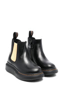 Alexander Mc Queen Ankle Boot avec élastique contrasté sur le côté