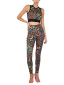 Etro jacquard羊毛混合上衣和绑腿