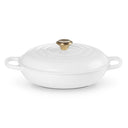 Le Creuset Tegame B Evo 30 White Pom Oro