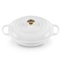 Le Creuset Tegame B Evo 30 White Pom Oro