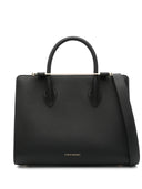 Strathberry Midi Tote (RE) leer zwart
