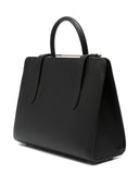 Strathberry Midi Tote (RE) leer zwart