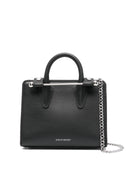 Strathberry Nano Tote Leather Black Silver