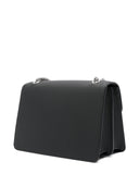 Strathberry East/West Leather Black Silver Hardware