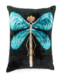 Les Ottomans Silk Velvet Cushion (Single Sided)